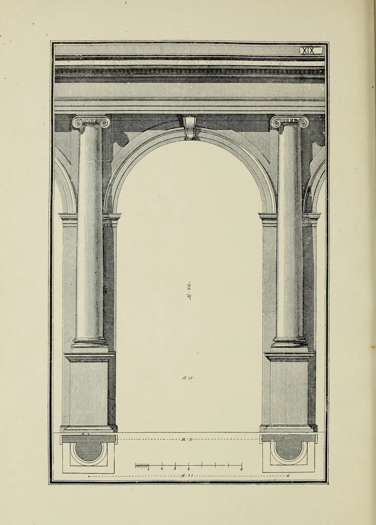 An illustration from The five orders of architecture, 1889, leaf 83