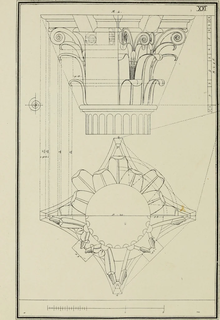 An illustration from The five orders of architecture, 1889, leaf 91