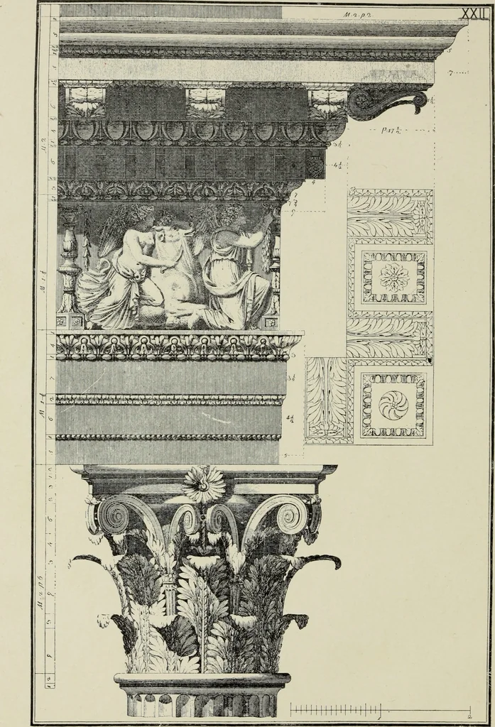 An illustration from The five orders of architecture, 1889, leaf 95