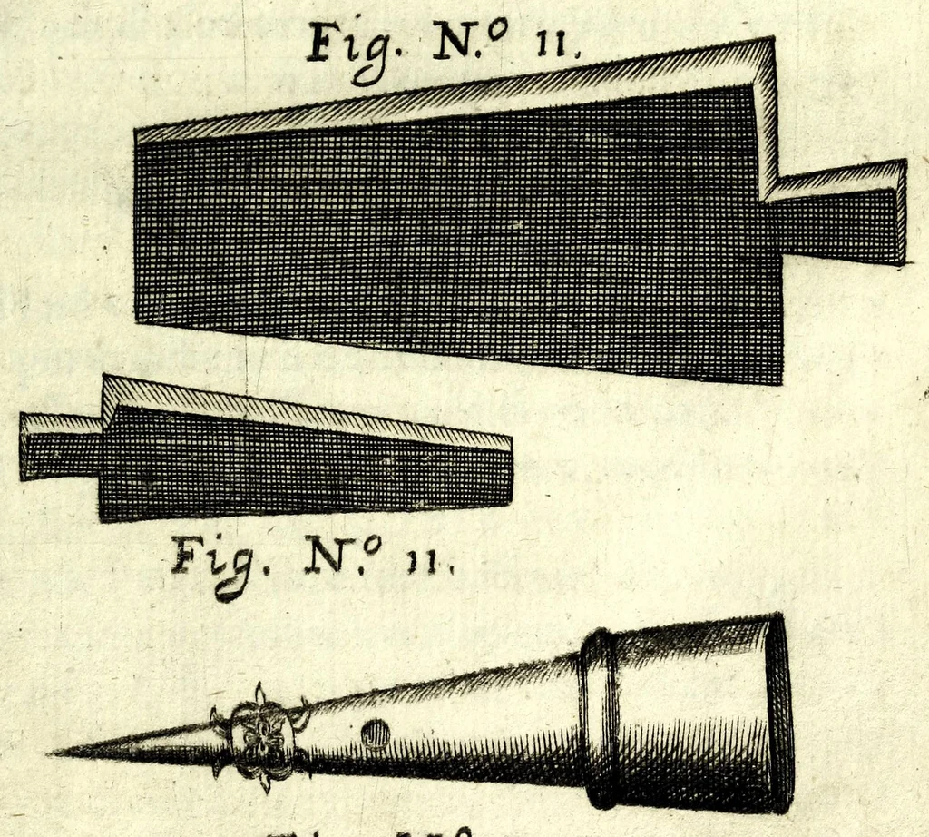 An illustration from Flagello militare, diuiso in quattro parti : la prima tratta de' trabucchi, la seconda de' petardi, la terza de' burlotti, e fuochi artificiali di mare e di terra, la quarta di mine, contramine, e d'altre cose importanti all'arte militare, 1676, leaf 51