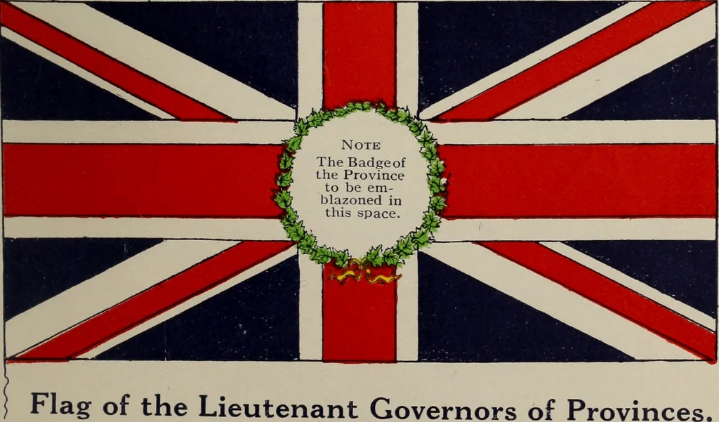 An illustration from The flag of Canada., 1912, leaf 12