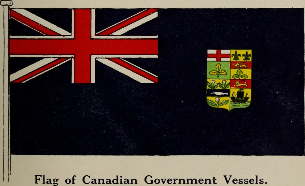 An illustration from The flag of Canada., 1912, leaf 22