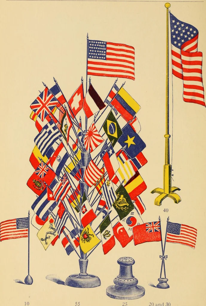 An illustration from Flags, banners and decoration goods of every description., 1915, leaf 172