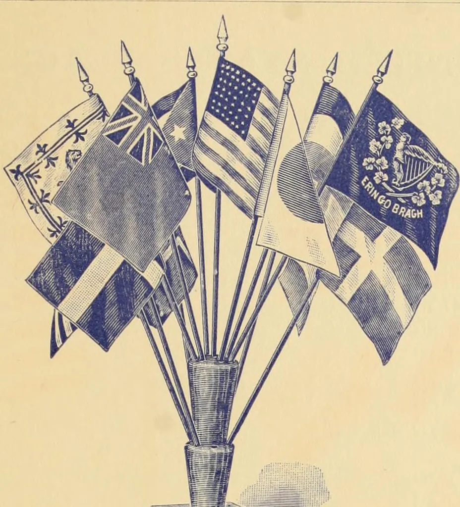 An illustration from Flags, banners and decoration goods of every description., 1915, leaf 173