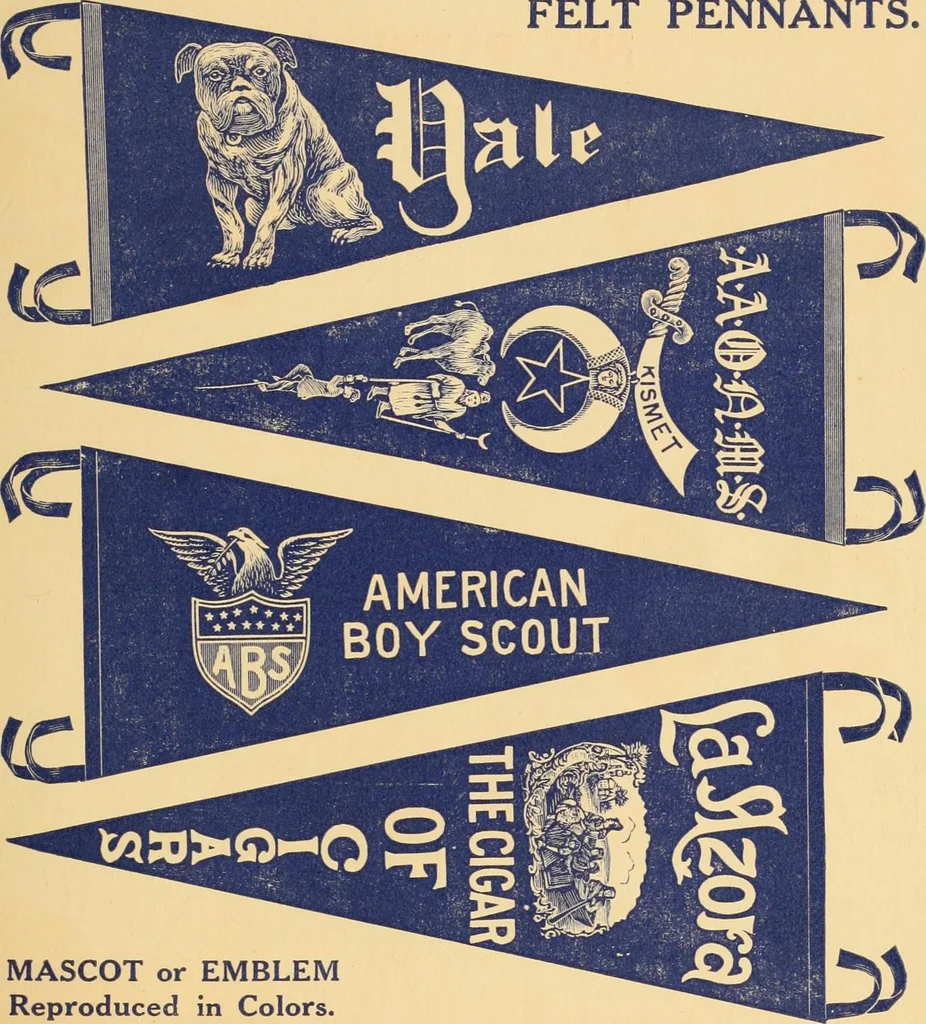 An illustration from Flags, banners and decoration goods of every description., 1915, leaf 197