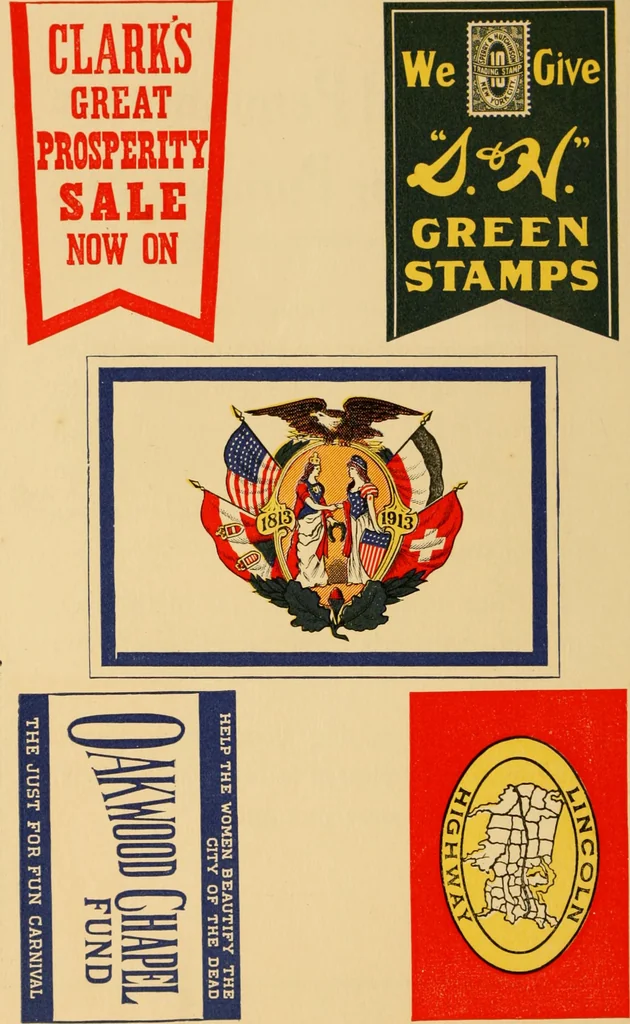 An illustration from Flags, banners and decoration goods of every description., 1915, leaf 200