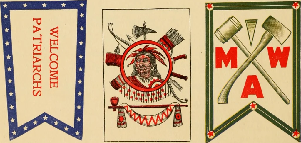 An illustration from Flags, banners and decoration goods of every description., 1915, leaf 48