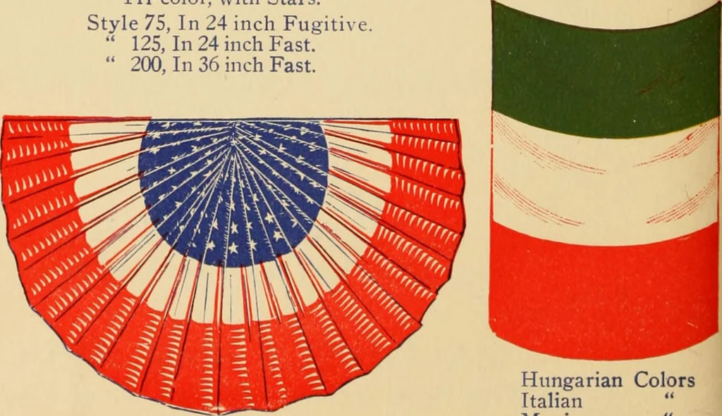 An illustration from Flags, banners and decoration goods of every description., 1915, leaf 76