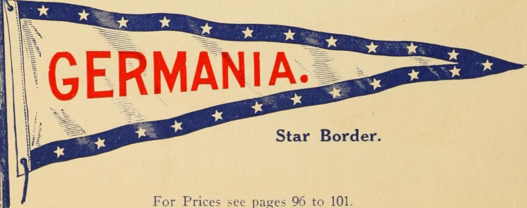 An illustration from Flags, banners and decoration goods of every description., 1915, leaf 96