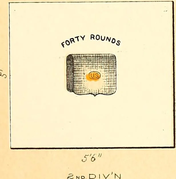 An illustration from Flags of the Army of the United States carried during the War of the Rebellion, 1861-1865, to designate the headquarters of the different armies, army corps, divisions and brigades, 1887, leaf 109