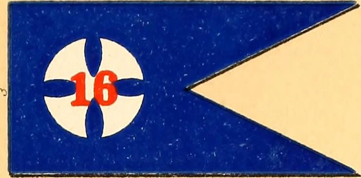 An illustration from Flags of the Army of the United States carried during the War of the Rebellion, 1861-1865, to designate the headquarters of the different armies, army corps, divisions and brigades, 1887, leaf 113