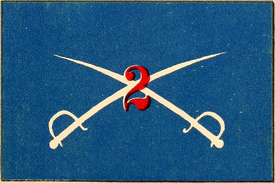 An illustration from Flags of the Army of the United States carried during the War of the Rebellion, 1861-1865, to designate the headquarters of the different armies, army corps, divisions and brigades, 1887, leaf 173