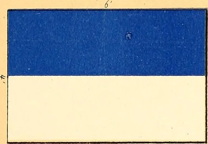 An illustration from Flags of the Army of the United States carried during the War of the Rebellion, 1861-1865, to designate the headquarters of the different armies, army corps, divisions and brigades, 1887, leaf 61
