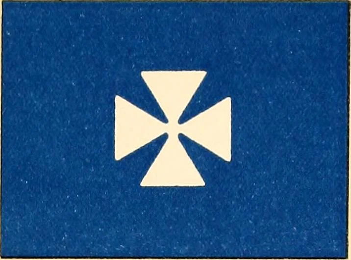 An illustration from Flags of the Army of the United States carried during the War of the Rebellion, 1861-1865, to designate the headquarters of the different armies, army corps, divisions and brigades, 1887, leaf 71