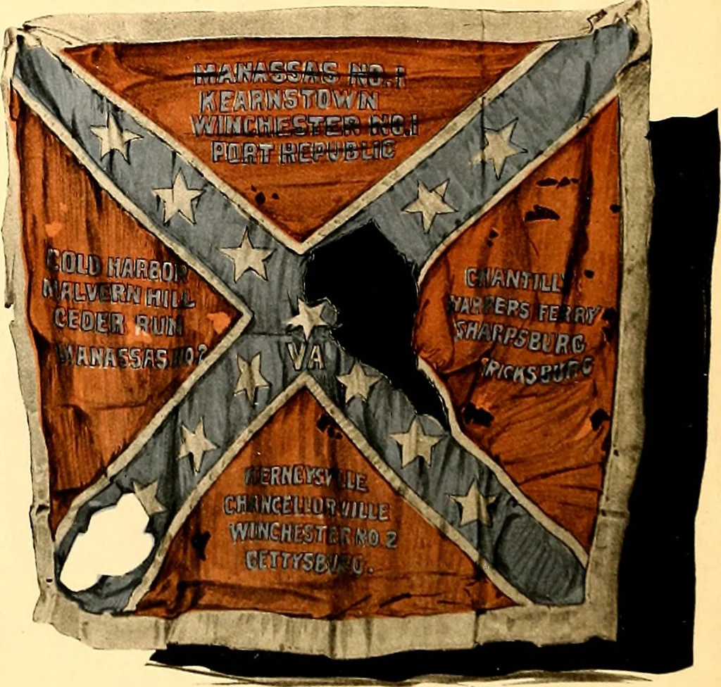 An illustration from The flags of the Confederate armies. Returned to the men who bore them by the United States government, 1905, leaf 21