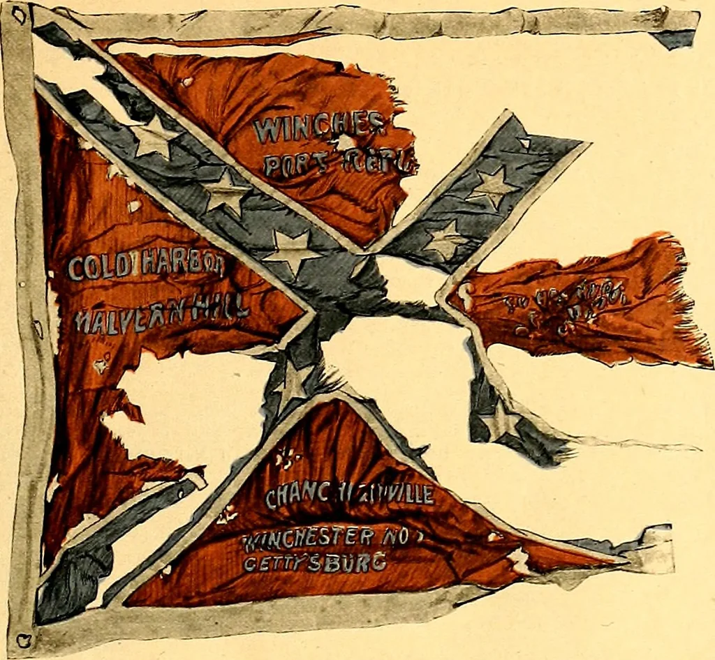 An illustration from The flags of the Confederate armies. Returned to the men who bore them by the United States government, 1905, leaf 22