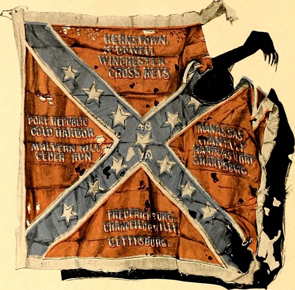An illustration from The flags of the Confederate armies. Returned to the men who bore them by the United States government, 1905, leaf 27