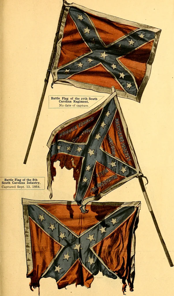 An illustration from The flags of the Confederate armies. Returned to the men who bore them by the United States government, 1905, leaf 28