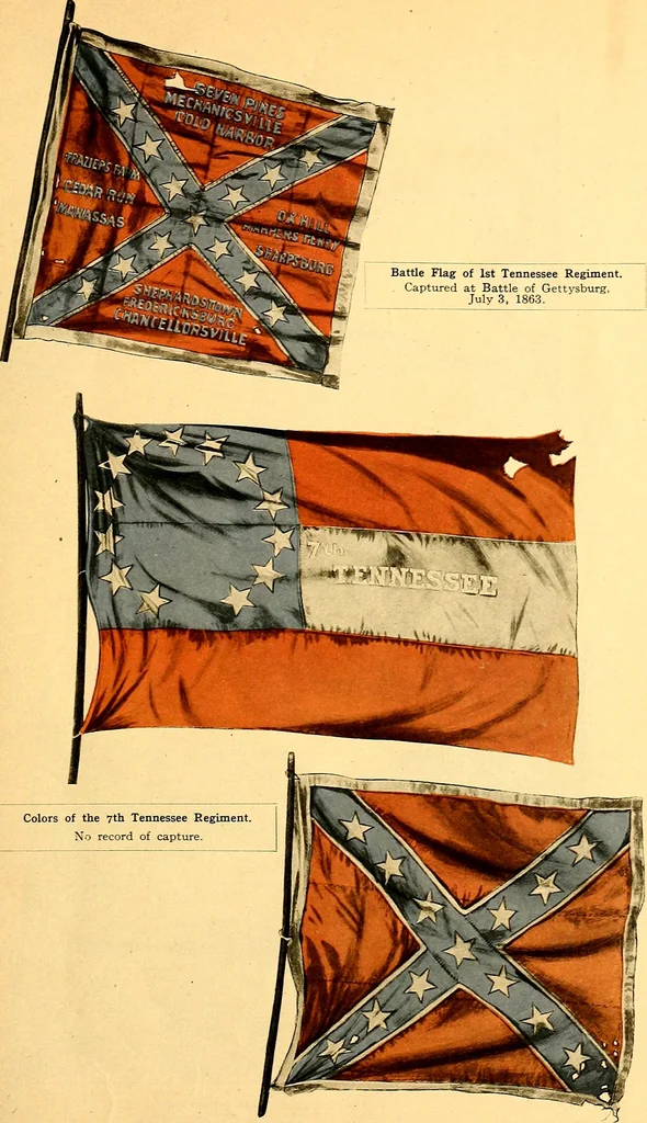 An illustration from The flags of the Confederate armies. Returned to the men who bore them by the United States government, 1905, leaf 34