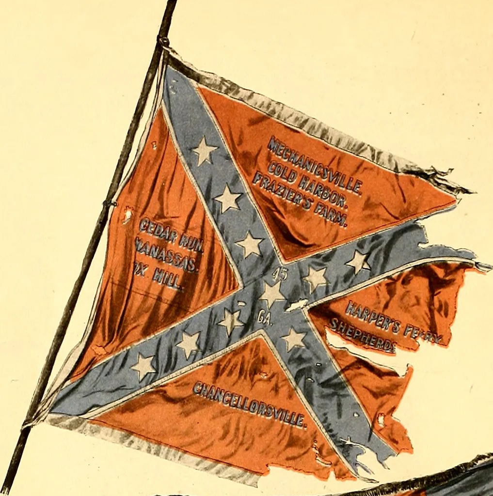 An illustration from The flags of the Confederate armies. Returned to the men who bore them by the United States government, 1905, leaf 37