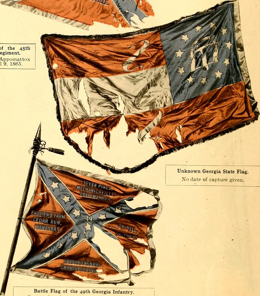 An illustration from The flags of the Confederate armies. Returned to the men who bore them by the United States government, 1905, leaf 37