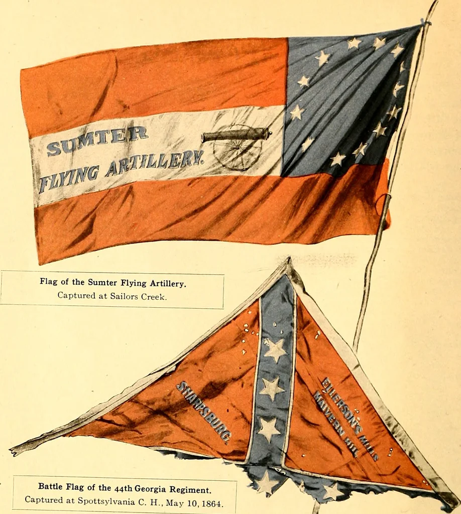 An illustration from The flags of the Confederate armies. Returned to the men who bore them by the United States government, 1905, leaf 39