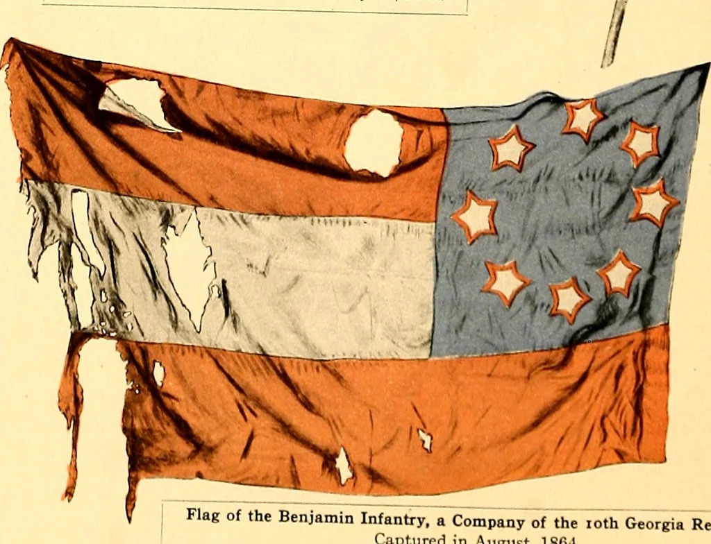 An illustration from The flags of the Confederate armies. Returned to the men who bore them by the United States government, 1905, leaf 39