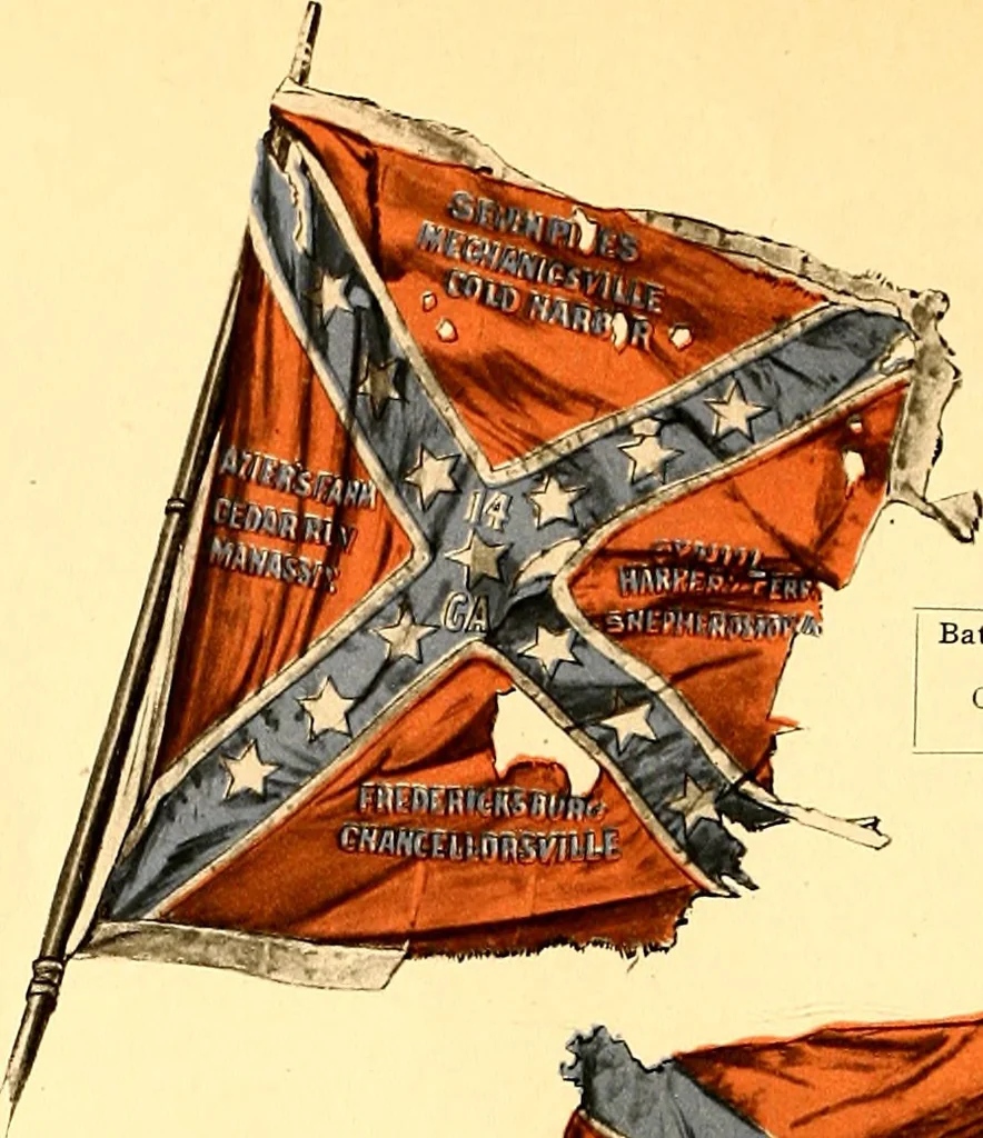 An illustration from The flags of the Confederate armies. Returned to the men who bore them by the United States government, 1905, leaf 41