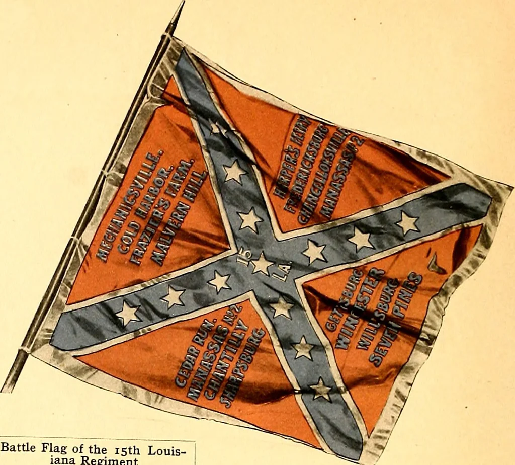 An illustration from The flags of the Confederate armies. Returned to the men who bore them by the United States government, 1905, leaf 47