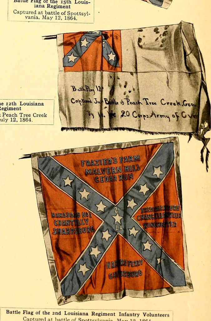 An illustration from The flags of the Confederate armies. Returned to the men who bore them by the United States government, 1905, leaf 47