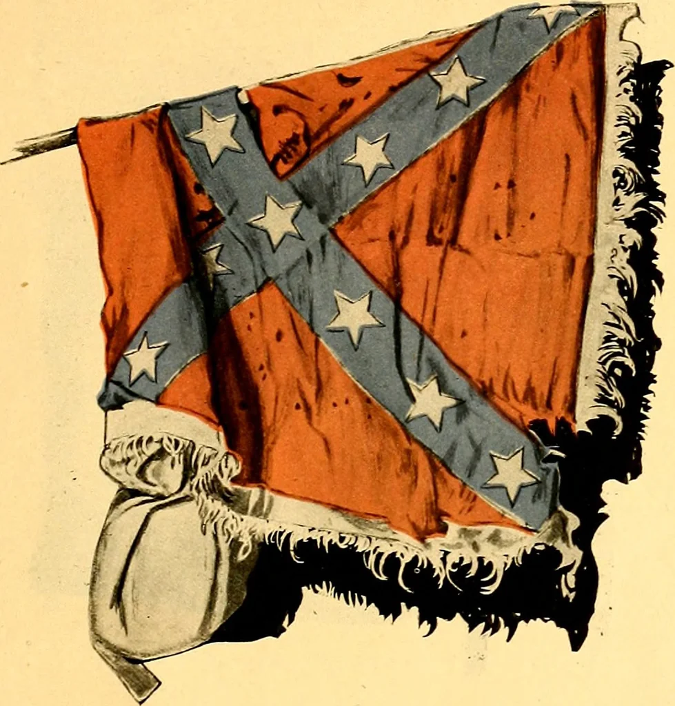 An illustration from The flags of the Confederate armies. Returned to the men who bore them by the United States government, 1905, leaf 50