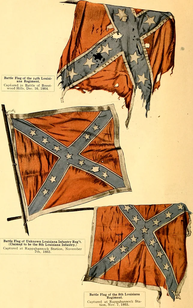 An illustration from The flags of the Confederate armies. Returned to the men who bore them by the United States government, 1905, leaf 53
