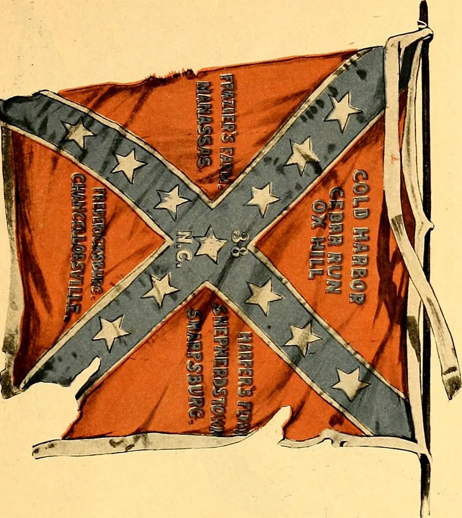 An illustration from The flags of the Confederate armies. Returned to the men who bore them by the United States government, 1905, leaf 56