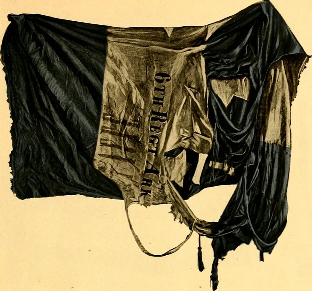 An illustration from The flags of the Confederate armies. Returned to the men who bore them by the United States government, 1905, leaf 8