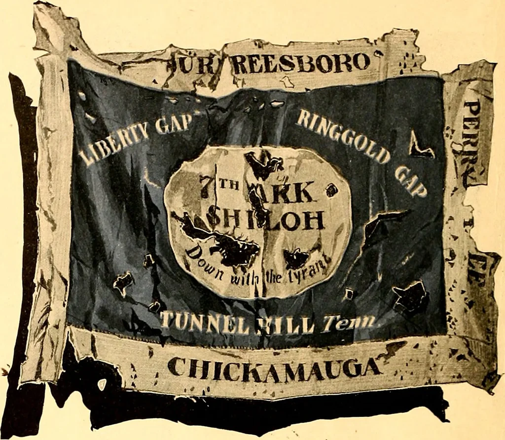 An illustration from The flags of the Confederate armies. Returned to the men who bore them by the United States government, 1905, leaf 9