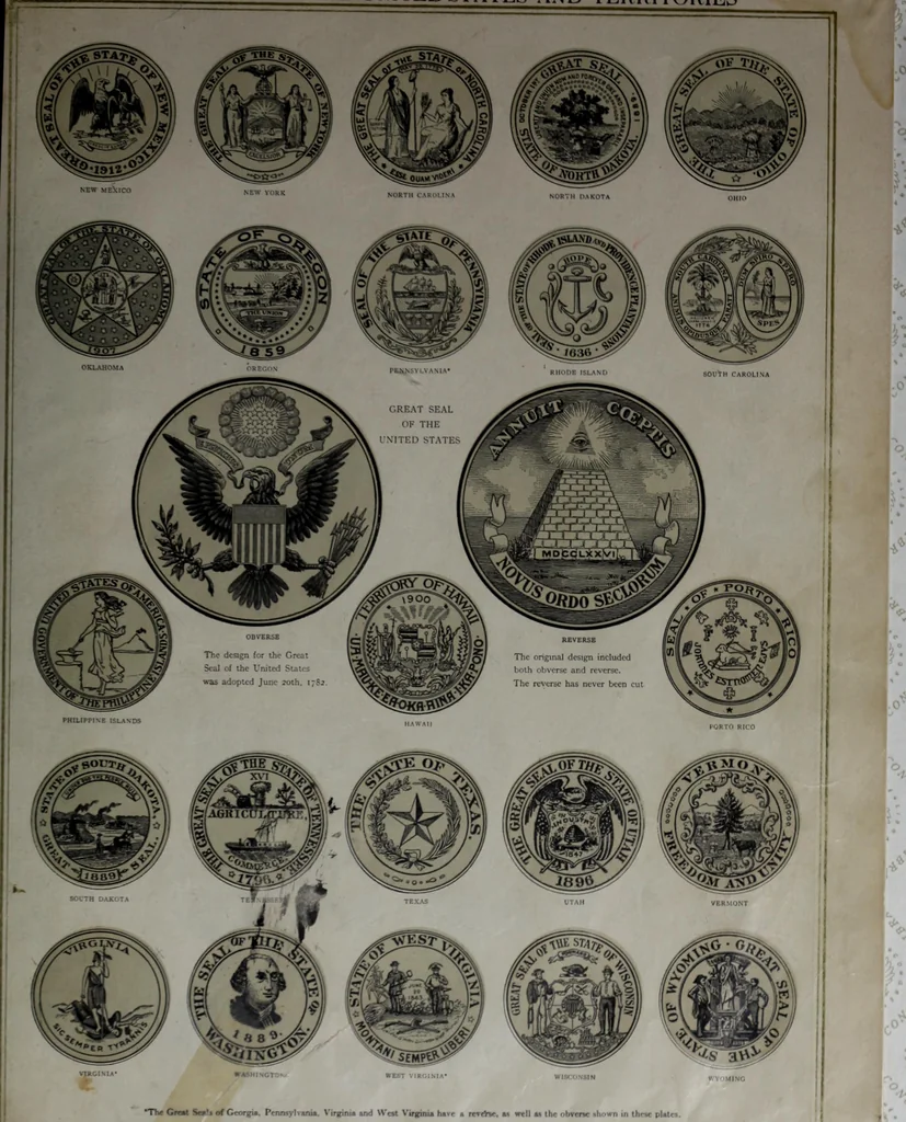 An illustration from Flags of the United States and foreign countries, 1914, leaf 10