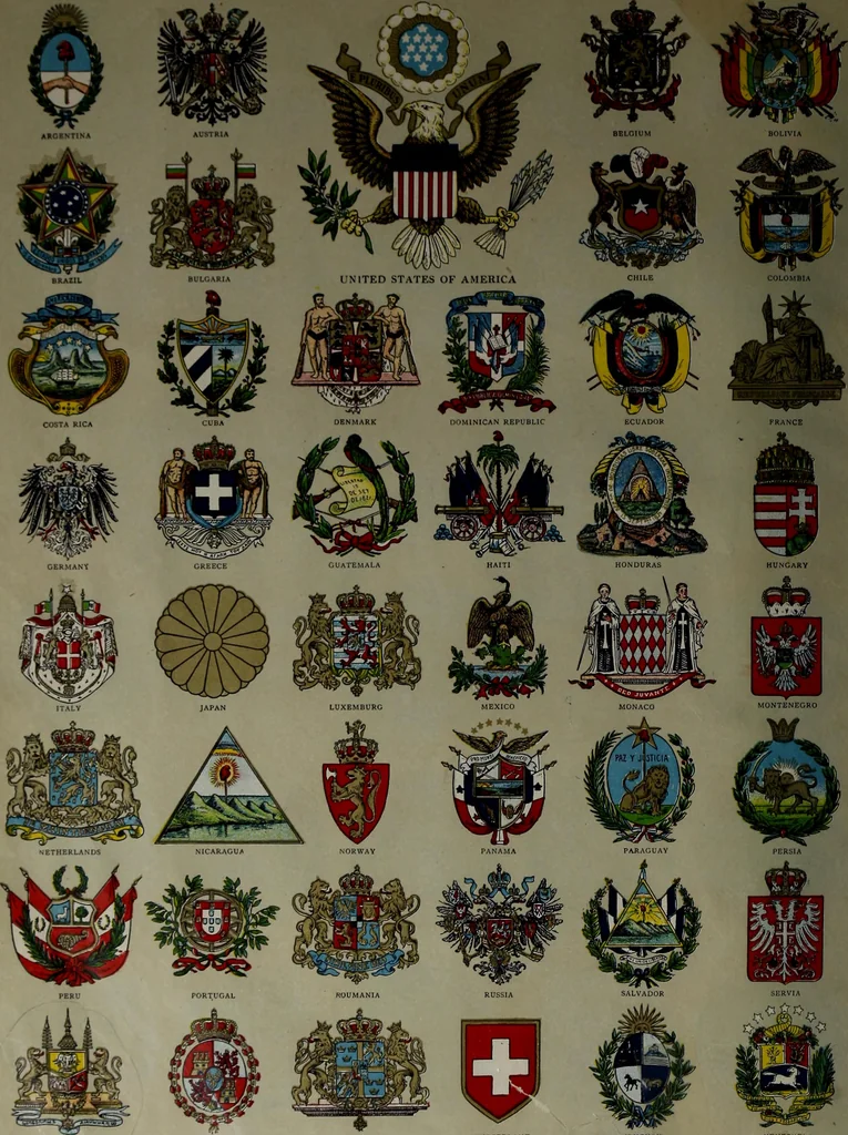 An illustration from Flags of the United States and foreign countries, 1914, leaf 11