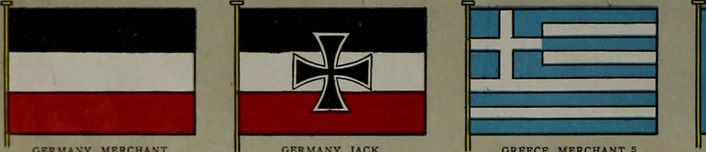 An illustration from Flags of the United States and foreign countries, 1914, leaf 13