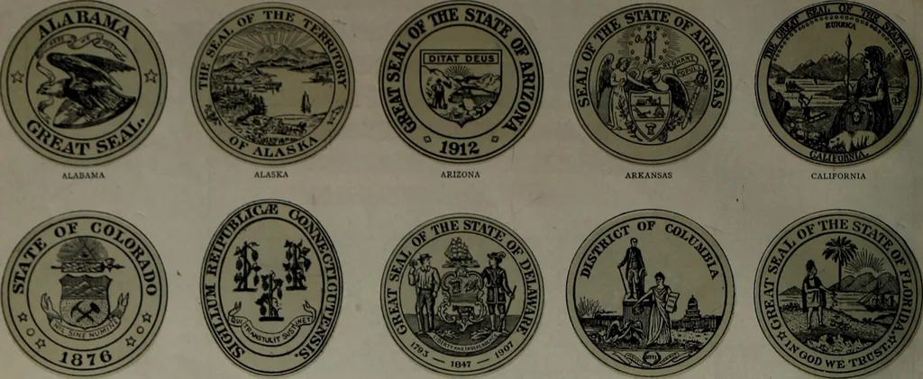 An illustration from Flags of the United States and foreign countries, 1914, leaf 9