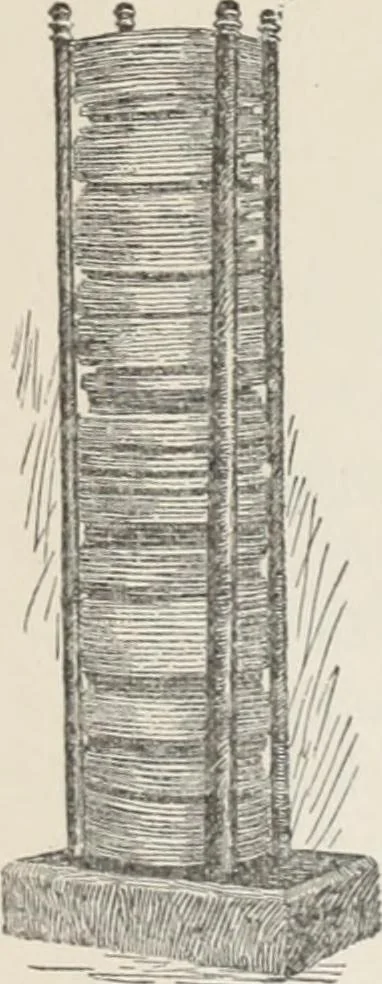 An illustration from Flame, electricity and the camera; man's progress from the first kindling of fire to the wireless telegraph and the photography of color, 1900, leaf 125