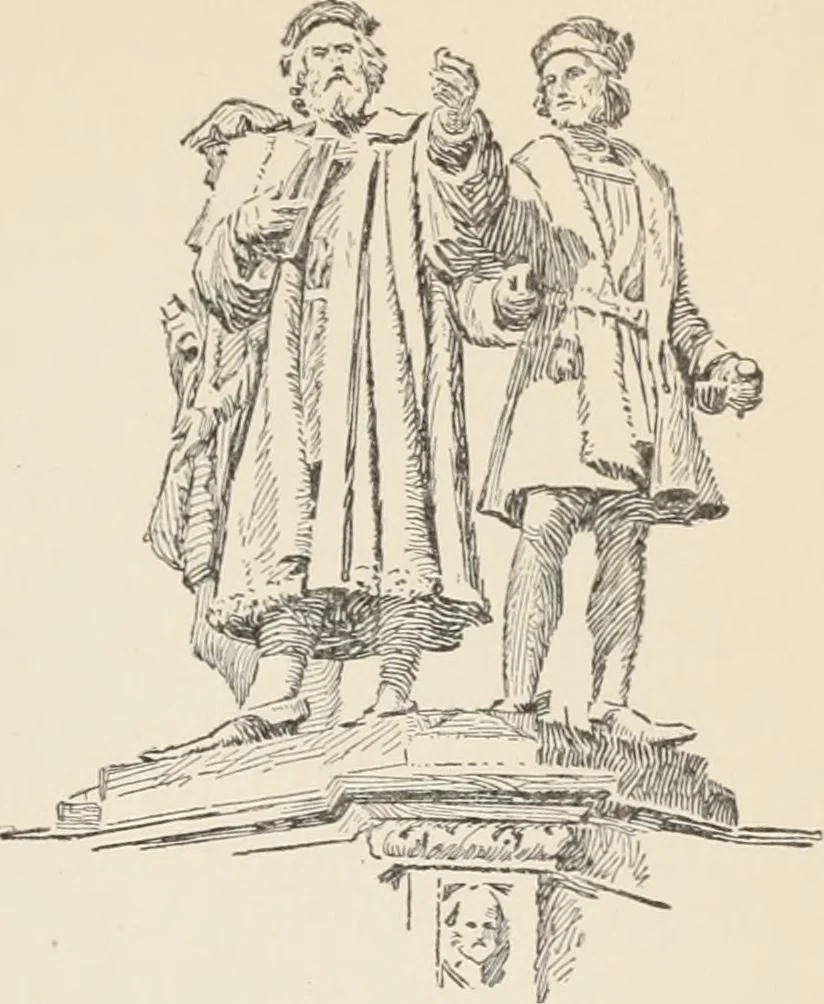 An illustration from Flame, electricity and the camera; man's progress from the first kindling of fire to the wireless telegraph and the photography of color, 1900, leaf 170