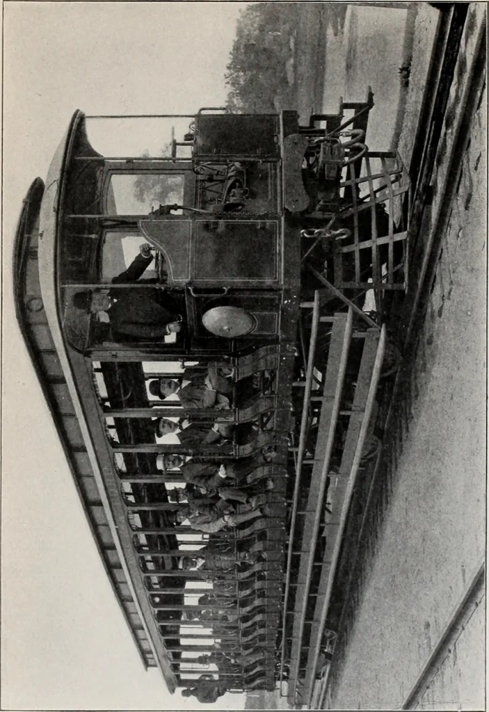 An illustration from Flame, electricity and the camera; man's progress from the first kindling of fire to the wireless telegraph and the photography of color, 1900, leaf 199