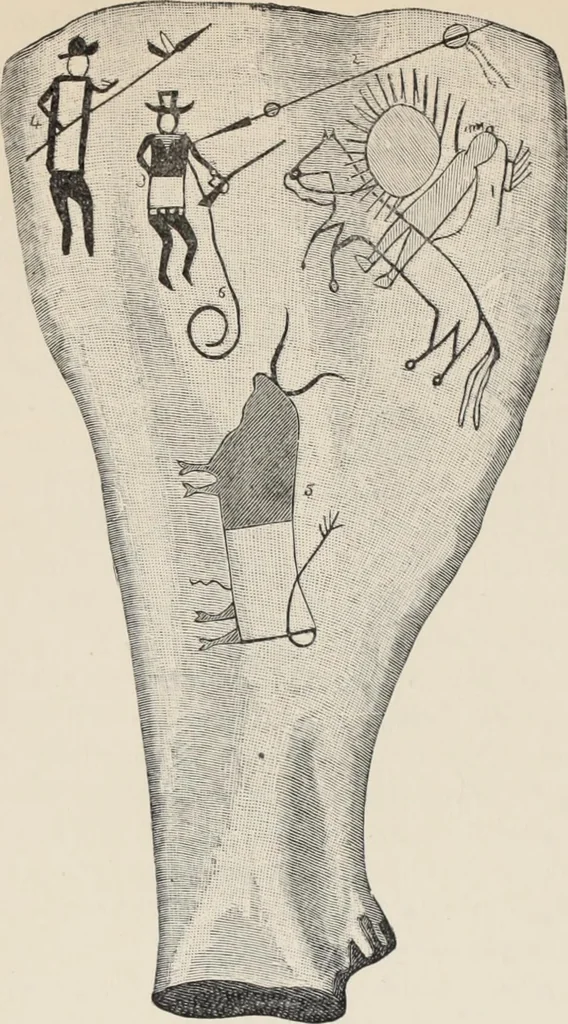 An illustration from Flame, electricity and the camera; man's progress from the first kindling of fire to the wireless telegraph and the photography of color, 1900, leaf 307