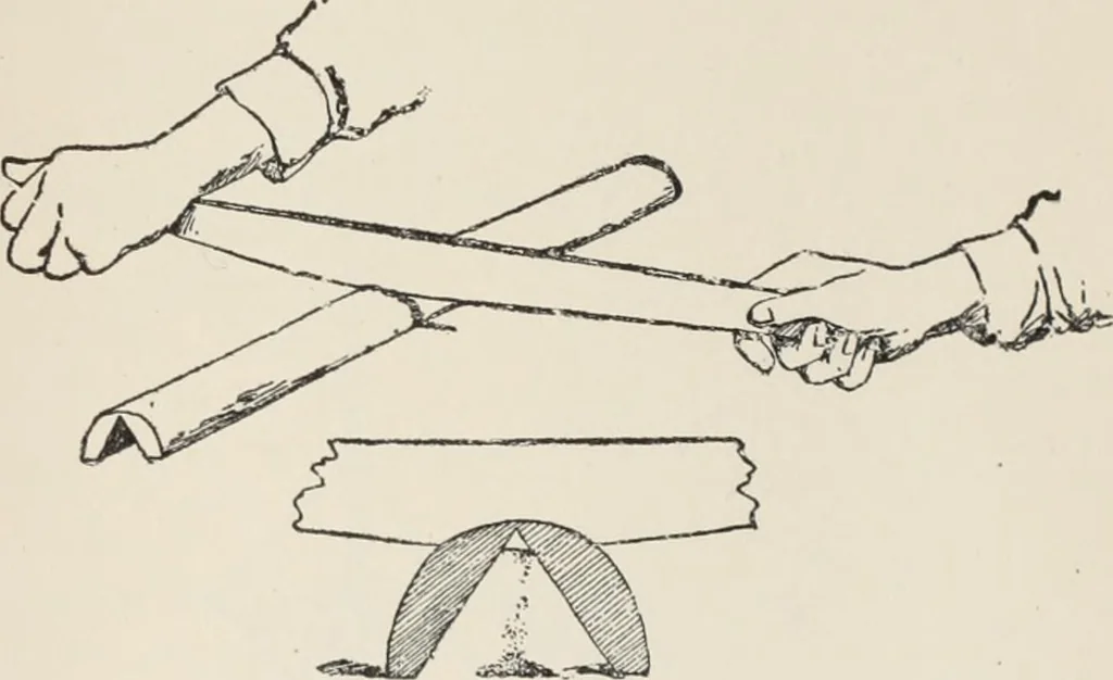 An illustration from Flame, electricity and the camera; man's progress from the first kindling of fire to the wireless telegraph and the photography of color, 1900, leaf 41