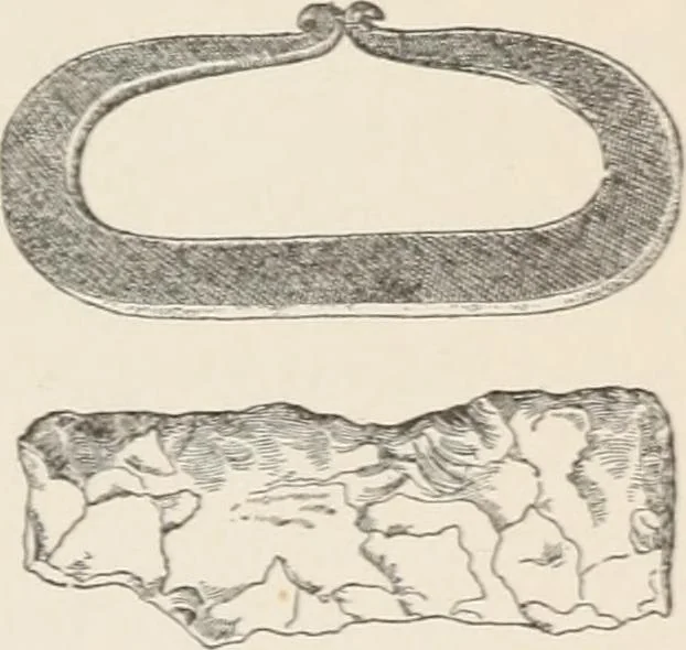 An illustration from Flame, electricity and the camera; man's progress from the first kindling of fire to the wireless telegraph and the photography of color, 1900, leaf 42