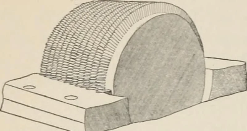 An illustration from Flame, electricity and the camera; man's progress from the first kindling of fire to the wireless telegraph and the photography of color, 1900, leaf 77