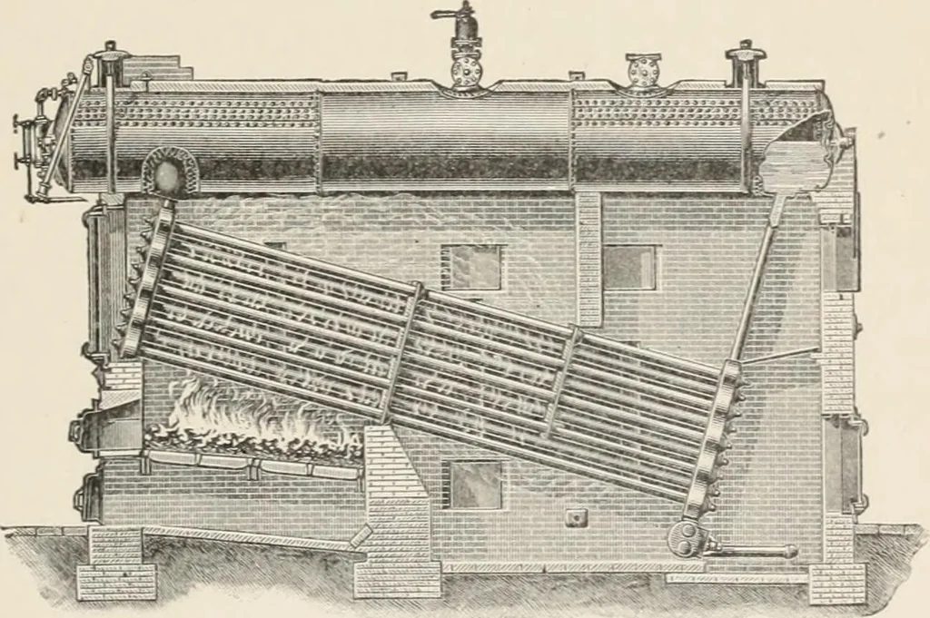 An illustration from Flame, electricity and the camera; man's progress from the first kindling of fire to the wireless telegraph and the photography of color, 1900, leaf 84