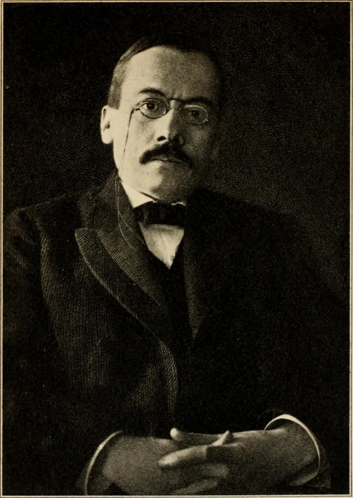 An illustration from Flame, electricity and the camera; man's progress from the first kindling of fire to the wireless telegraph and the photography of color, 1900, leaf 9
