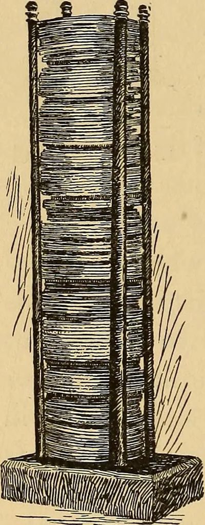 An illustration from Flame, electricity and the camera; man's progress from the first kindling of fire to the wireless telegraph and the photography of color, 1901, leaf 124