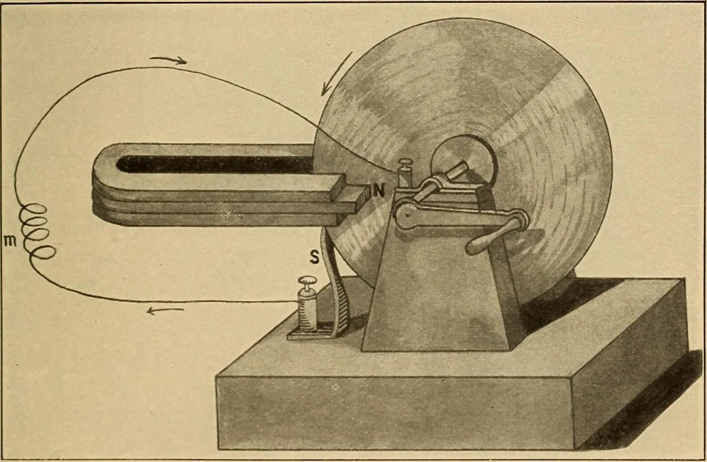 An illustration from Flame, electricity and the camera; man's progress from the first kindling of fire to the wireless telegraph and the photography of color, 1901, leaf 135